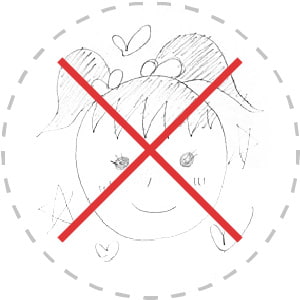 線が細すぎるNG例